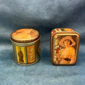 Vintage Coca Cola Tins: 1984 Bristol Ware Set