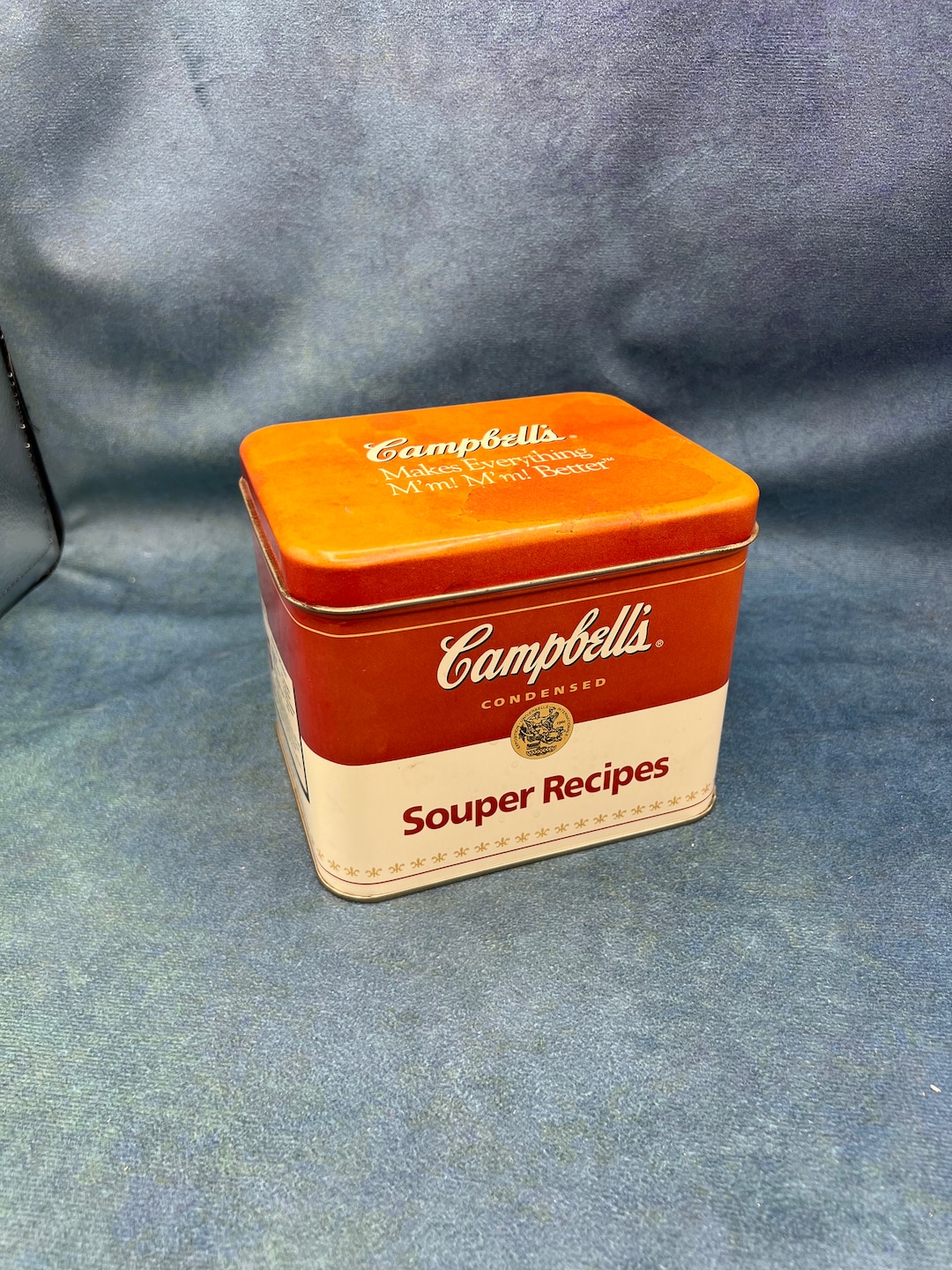 Vintage Tin Campbells Souper Recipes Tin Box With Recipe Cards Free ...