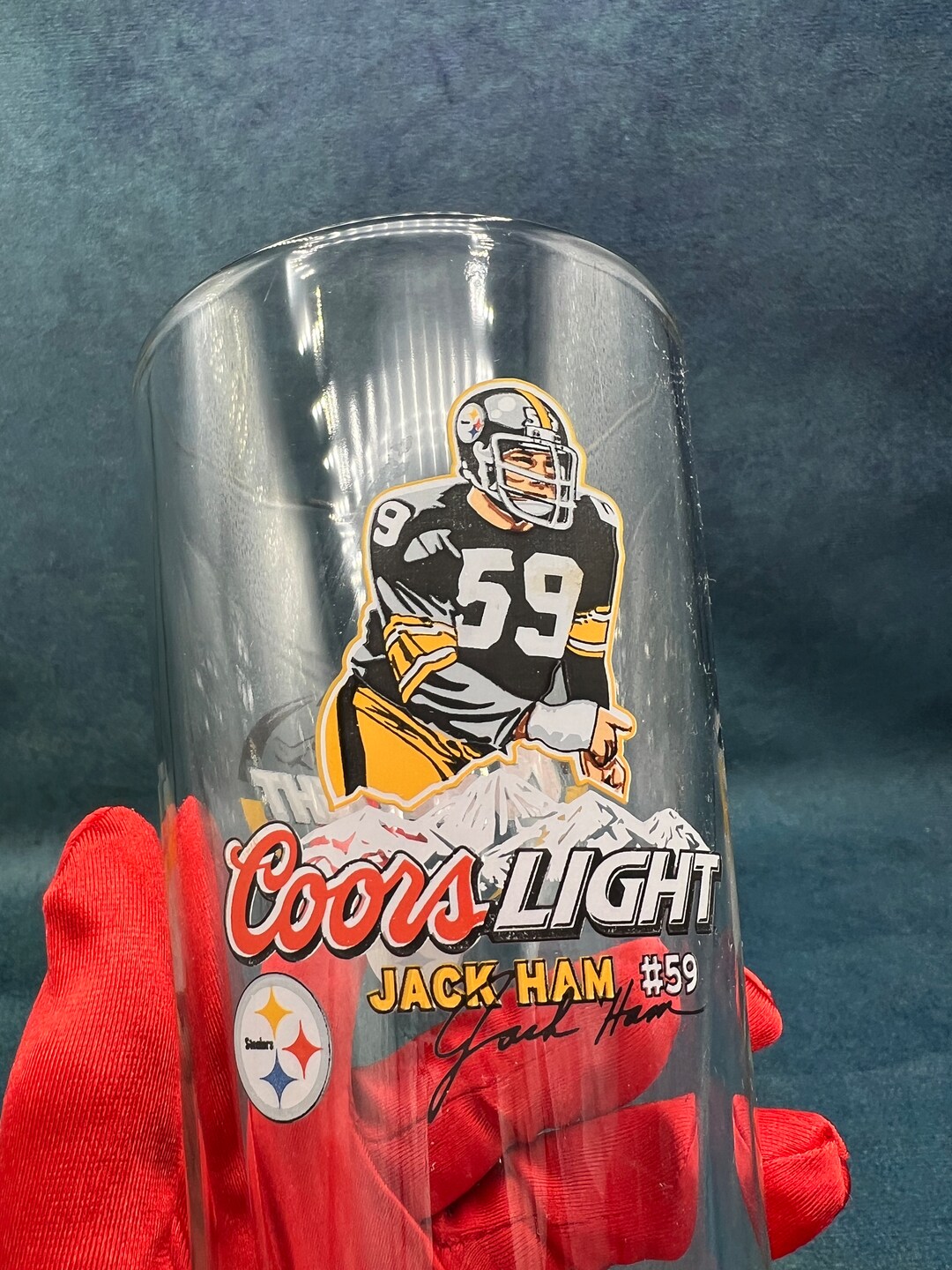 Vintage Jack Ham Coors Light Beer Glass Etsy