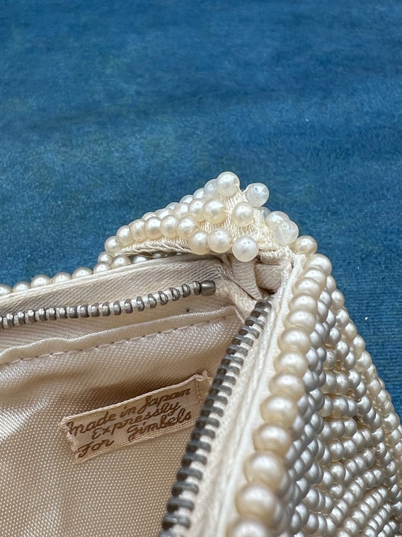 Vintage Beaded Evening Bag Chevron Pattern Made i… - image 6
