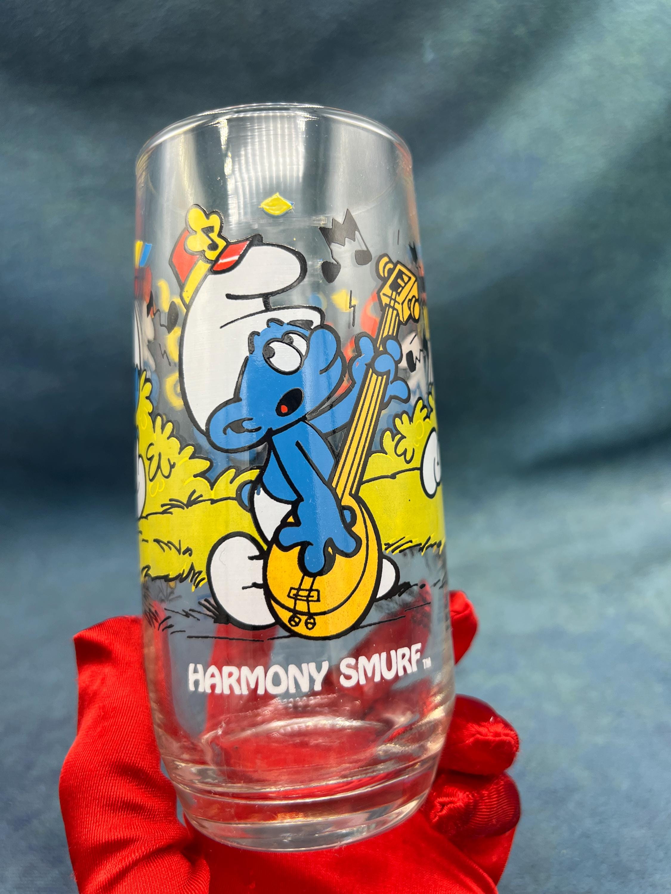 Vintage Smurf Glass - Etsy