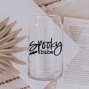 Spooky babe- glass cup-Coffee cup