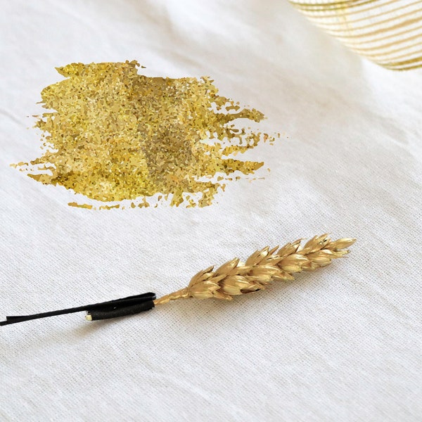 Wheat Hair Pin in Gold Color, Bridal Hair Pin, Rustic Hair Pin, Bridal Hair Accessories, Dried Flower Hair Pin, Wheat Pin