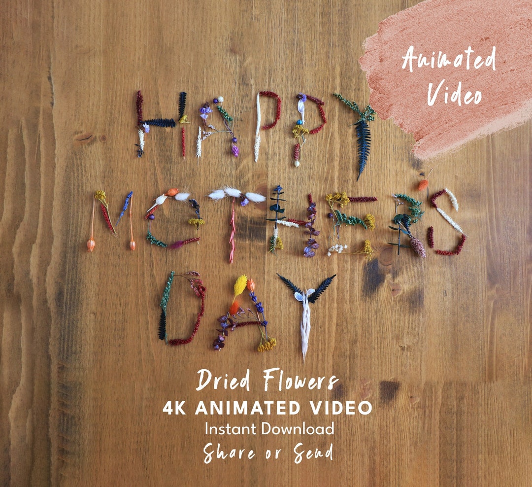 Happy Mother's Day Animated Video | Instant Digital Video | Mother's ...