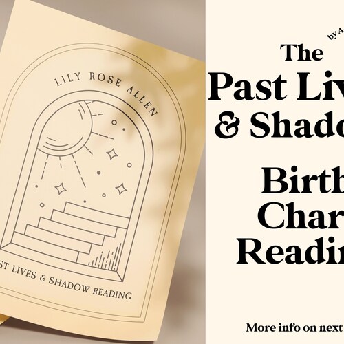 Past Lives Reading Astrology Birth Chart Report Indepth Etsy
