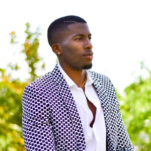 Veste en pagne homme on sale