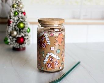 Gingerbread House Libbey Glass, Christmas gift ideas, Gingerbread Beer Can, Trending Christmas cups, Candy Cane cup, Gingerbread man cup