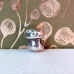 Charm perle en argent sterling Pandora champignon 925 ALE - Tabouret vénéneux 790126
