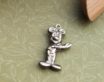 Vintage Mickey Mouse 835 zilveren bedel – Retro Disney-sieraden