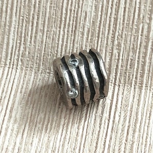 Sterling Silver Bead Charm Swirl Wrap By Pandora - Retired marked 925 ALE - 790182CZ - Discontinued