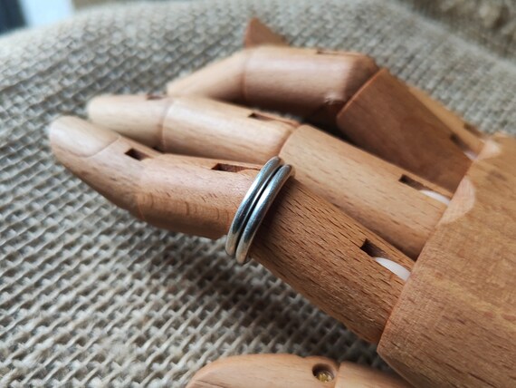 925 Sterling Silver Stackable Bands - US Size 7 -… - image 2