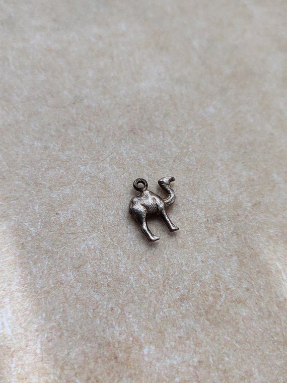 Vintage silver Camel Dromedary  charm ,hallmarked… - image 6