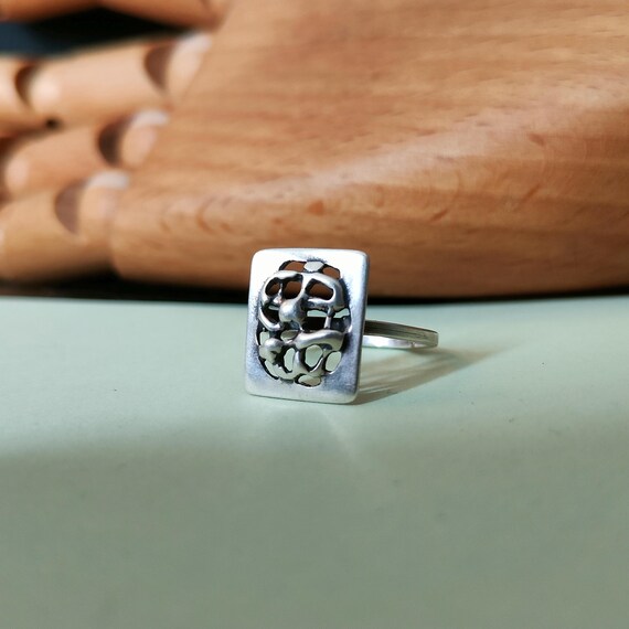 Vintage 835 Silver Abstract Ring - Dutch Design, … - image 12