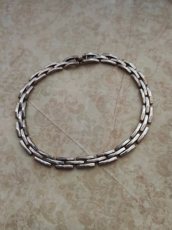 Impressive Sterling silver choker necklace from M… - image 4