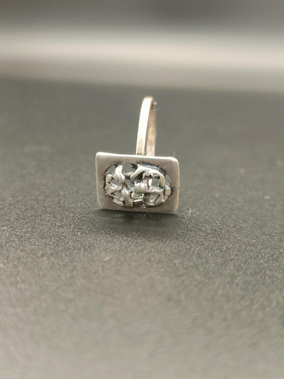Vintage 835 Silver Abstract Ring - Dutch Design, … - image 7