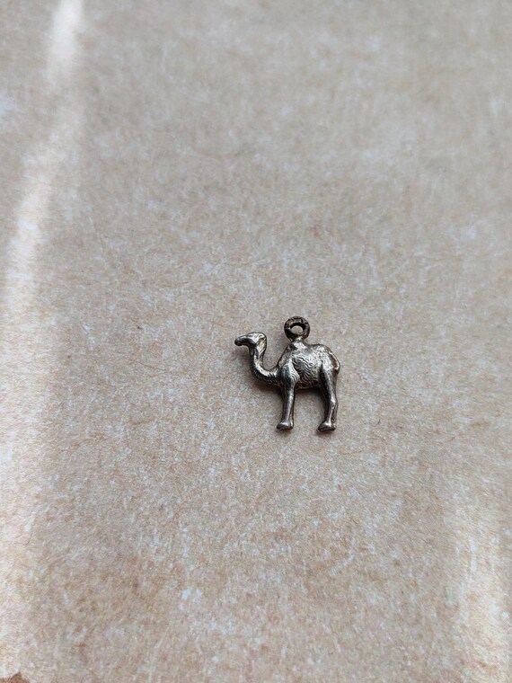 Vintage silver Camel Dromedary  charm ,hallmarked… - image 2