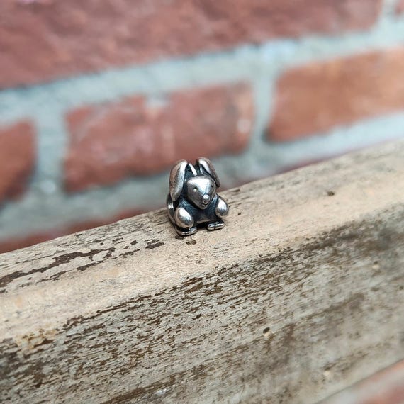 Retired Pandora Sterling Silver Rabbit Charm: 925… - image 9