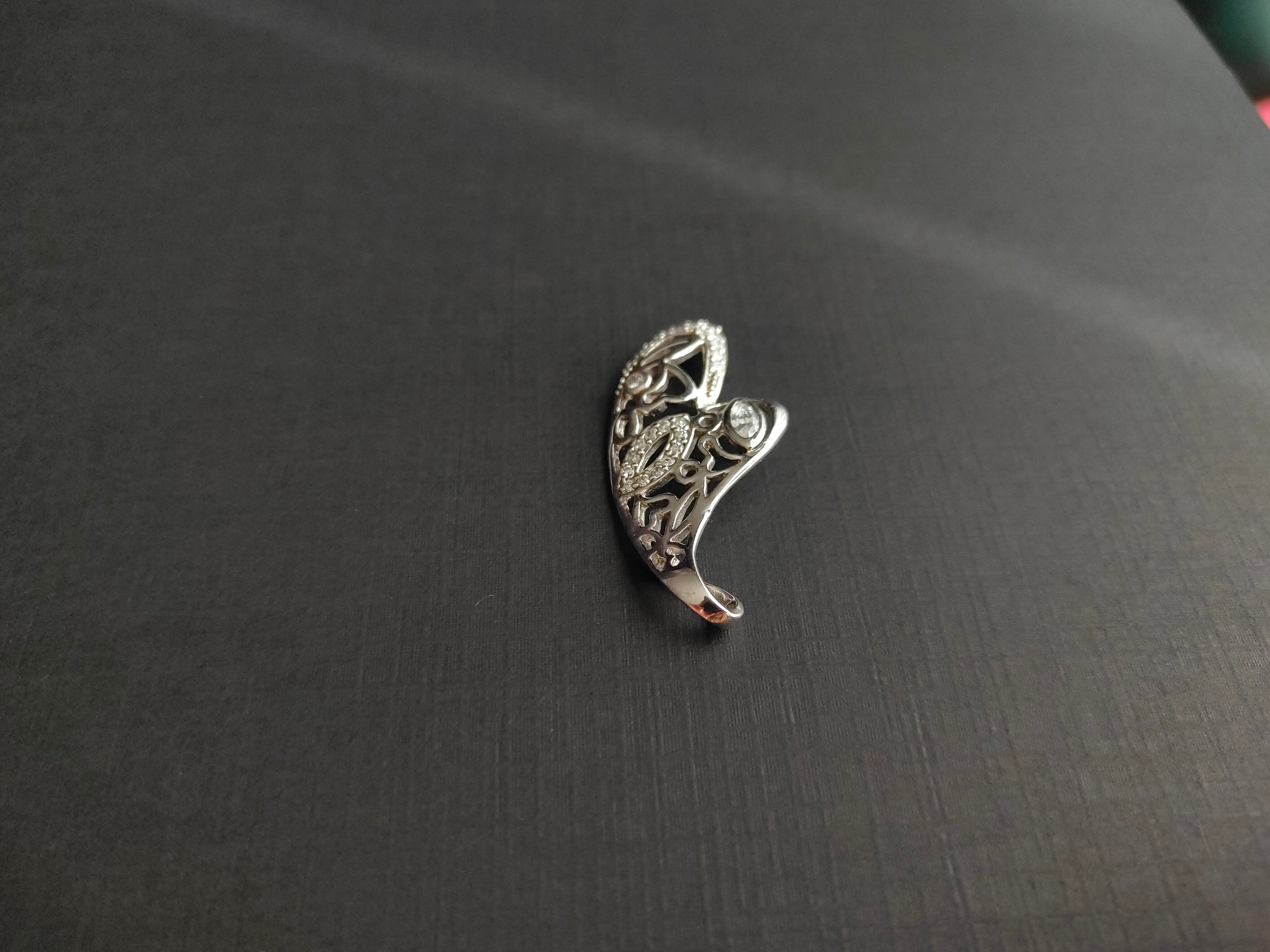 Ciondolo A Forma Di Cuore In Argento Sterling: Sempre Amato, Mai Dimenticato Con Ritaglio A Forma Di Farfalla - Italia - Foto 4