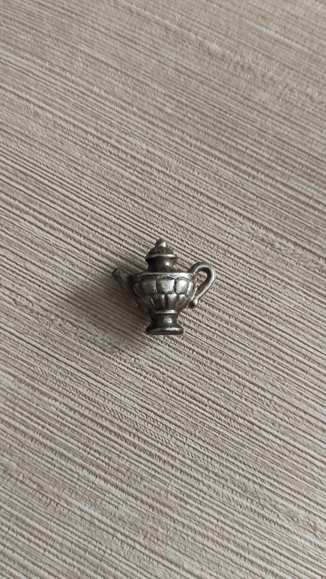 Vintage Silver Tea Pot Charm 835 Silver From Holland Richly Ornamented
