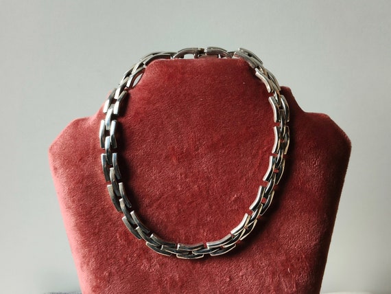 Impressive Sterling silver choker necklace from M… - image 1