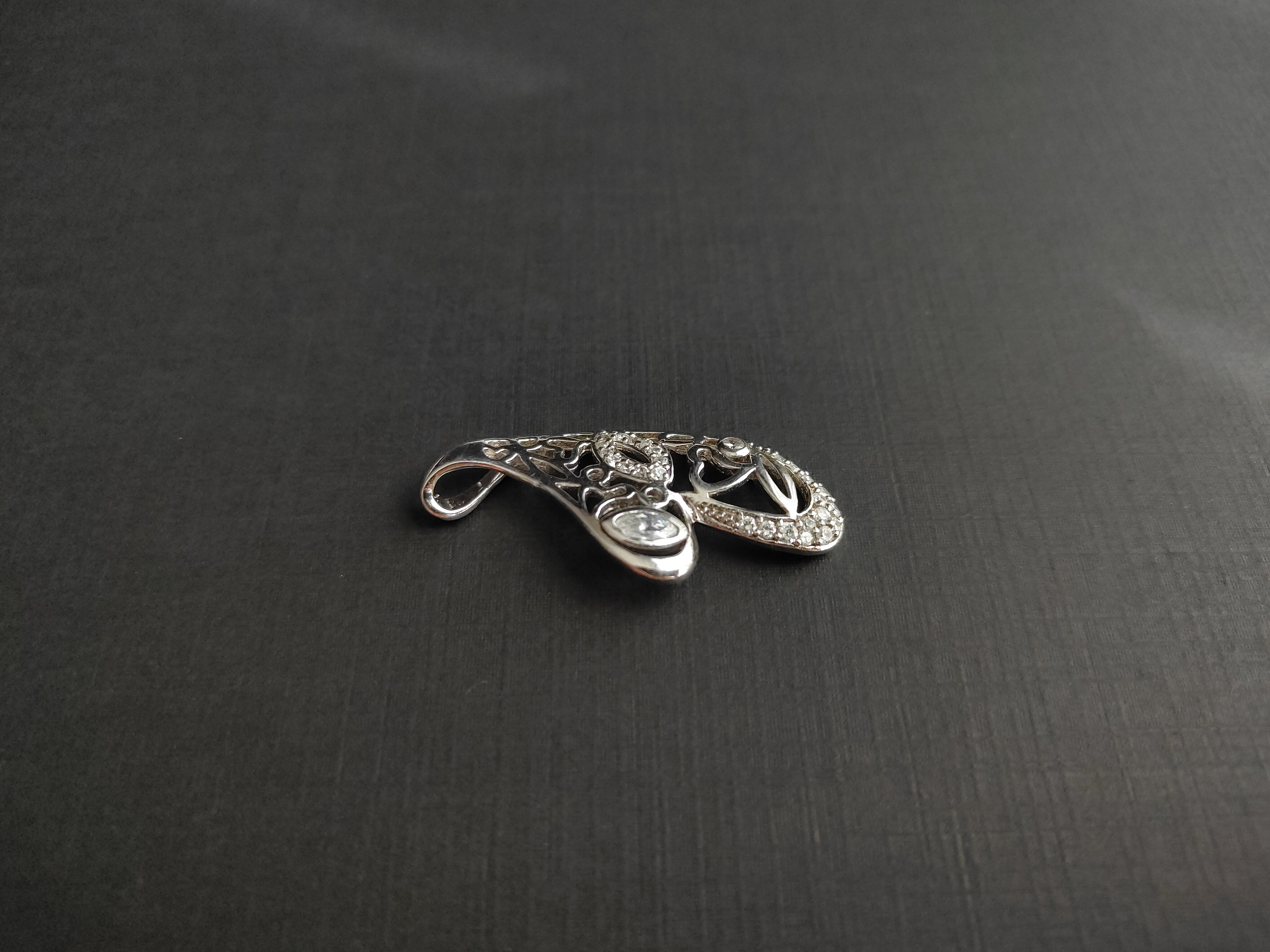 Ciondolo A Forma Di Cuore In Argento Sterling: Sempre Amato, Mai Dimenticato Con Ritaglio A Forma Di Farfalla - Italia - Foto 8