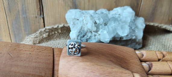 Vintage 835 Silver Abstract Ring - Dutch Design, … - image 14