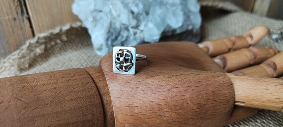 Vintage 835 Silver Abstract Ring - Dutch Design, … - image 18
