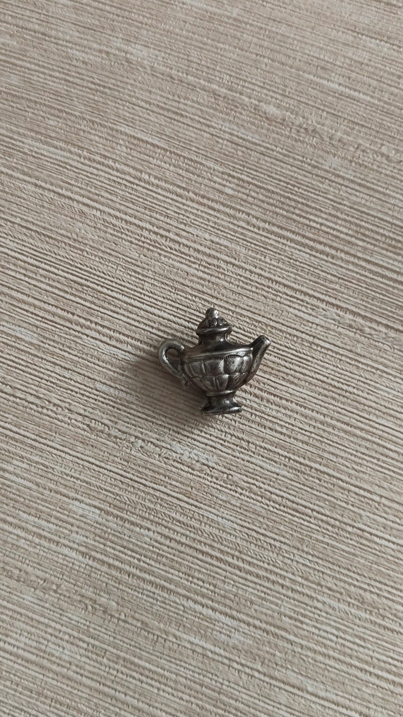 Vintage Silver Tea Pot Charm 835 Silver From Holland Richly Ornamented