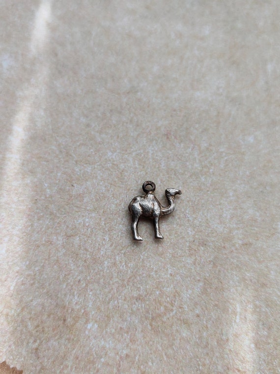 Vintage silver Camel Dromedary  charm ,hallmarked… - image 1