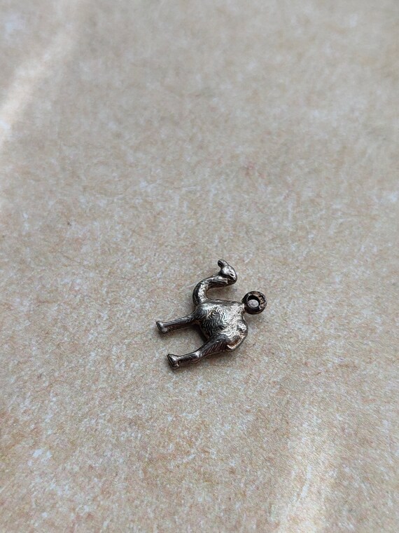 Vintage silver Camel Dromedary  charm ,hallmarked… - image 3