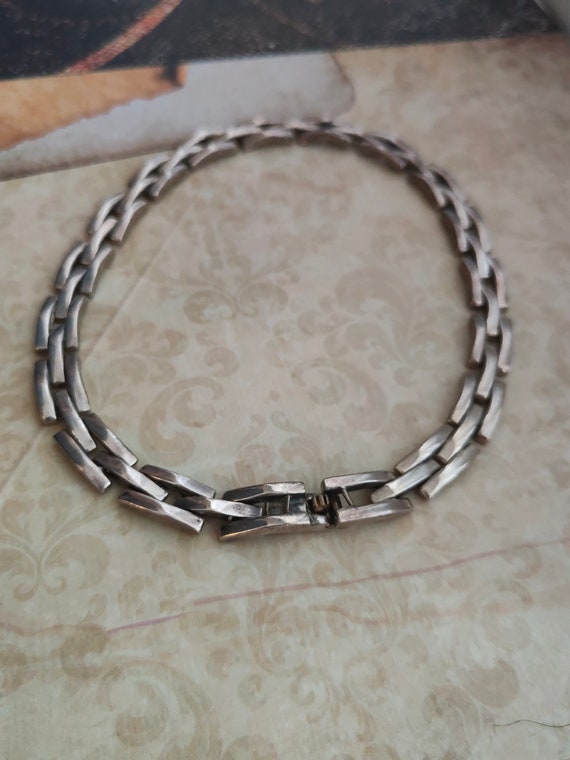 Impressive Sterling silver choker necklace from M… - image 6