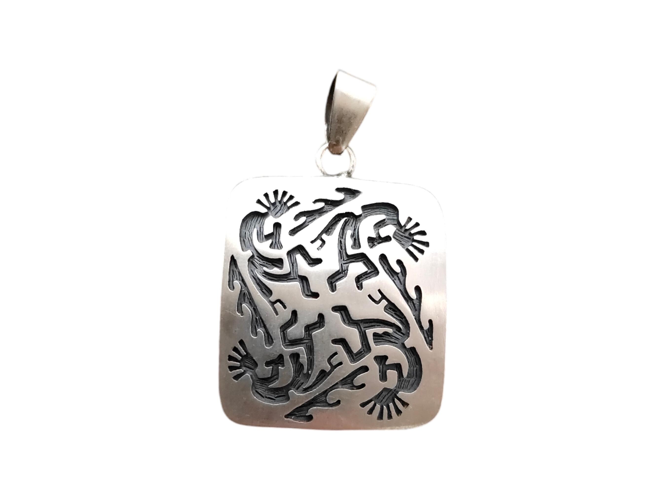Leroy Honyaktewa Hopi Sterling Silver Kokopelli Pendant - Etsy