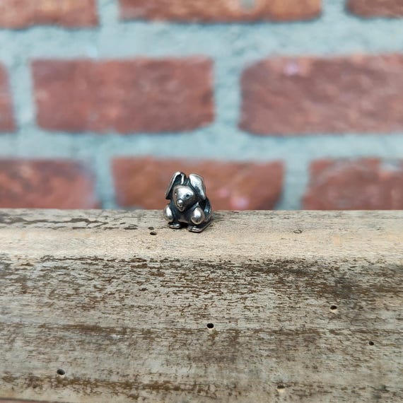 Retired Pandora Sterling Silver Rabbit Charm: 925… - image 3