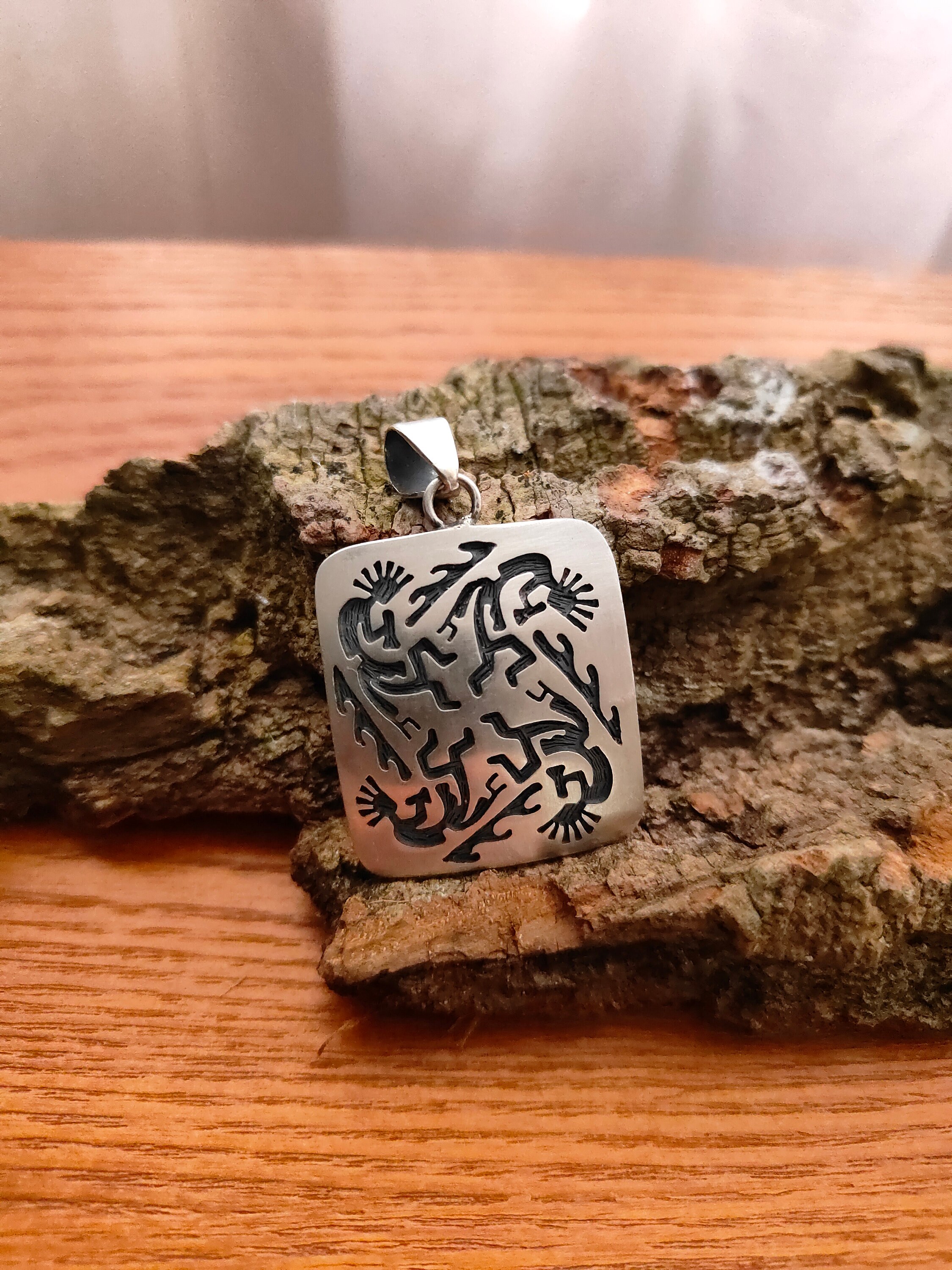 Leroy Honyaktewa Hopi Sterling Silver Kokopelli Pendant - Etsy