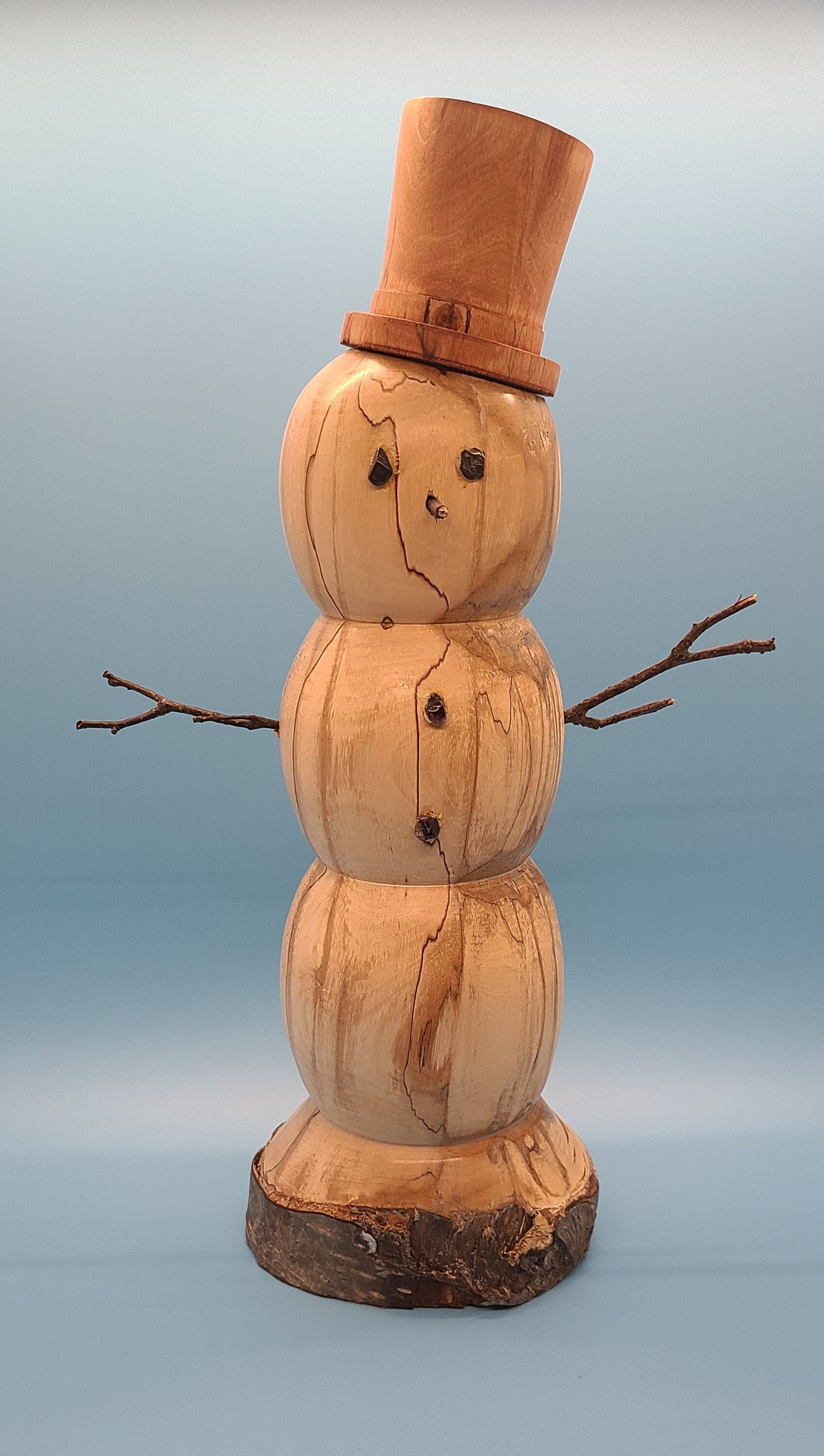 Bonhomme de Neige en Bois