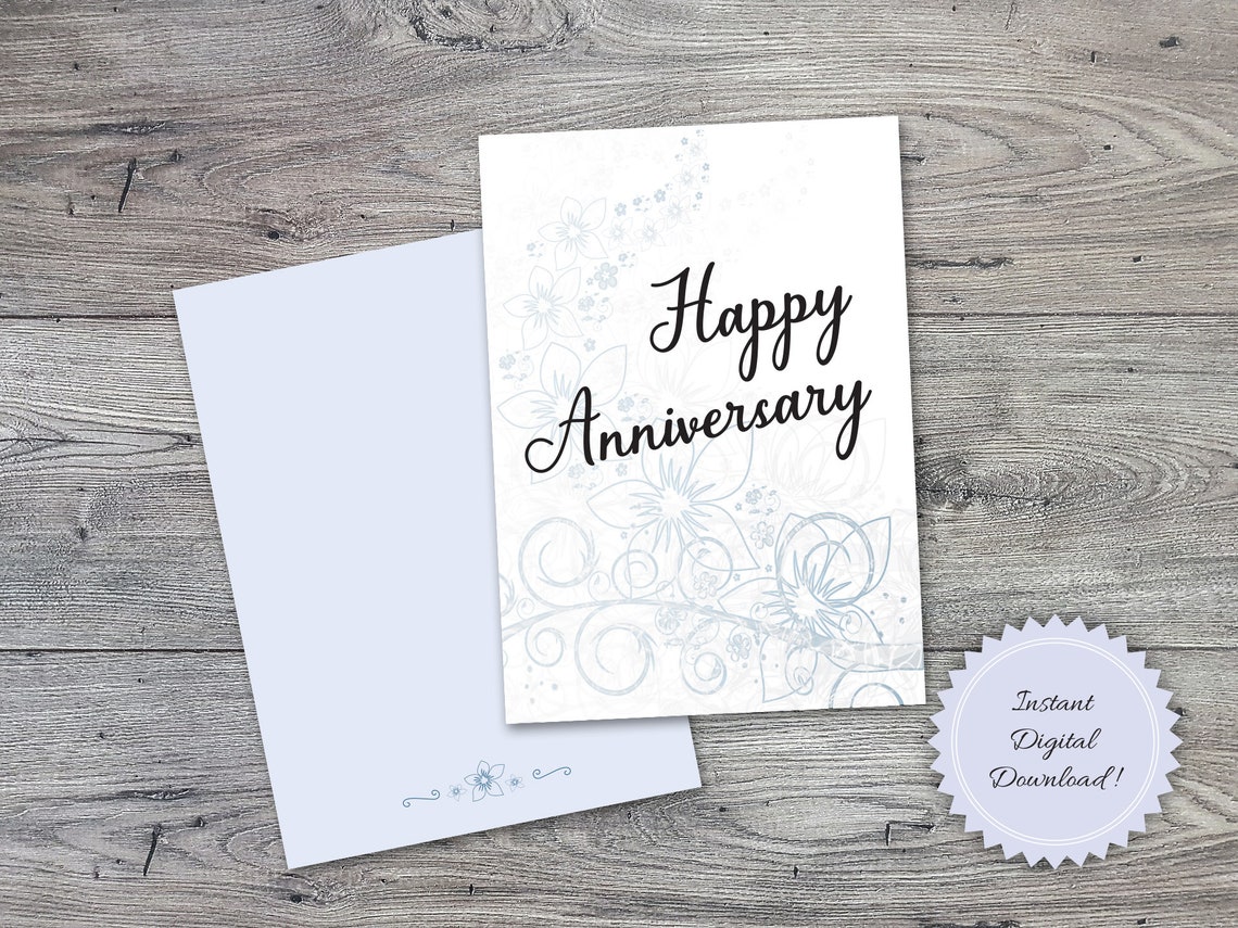 Happy Anniversary Card Printable Coloring Pages
