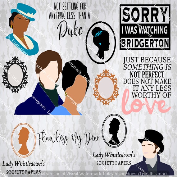Bridgerton SVG PNG y dxf bundle Cricut Silhouette | Etsy México