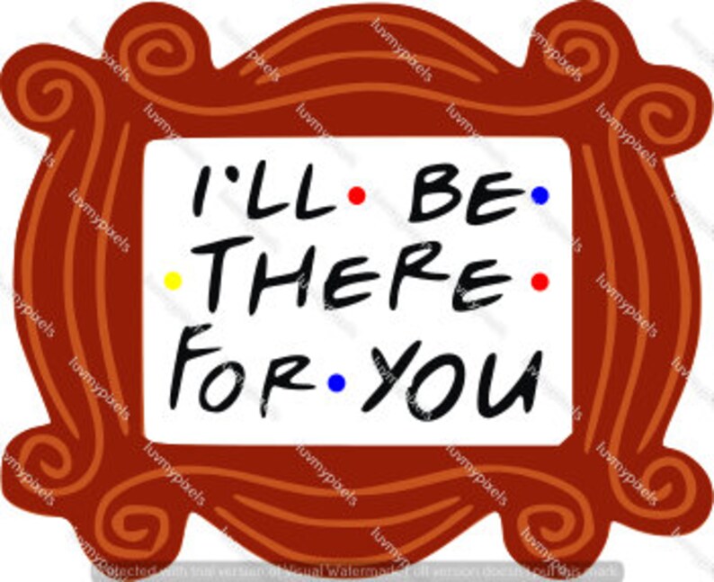 Friends TV clip-art SVG PNG Sublimation invitations | Etsy