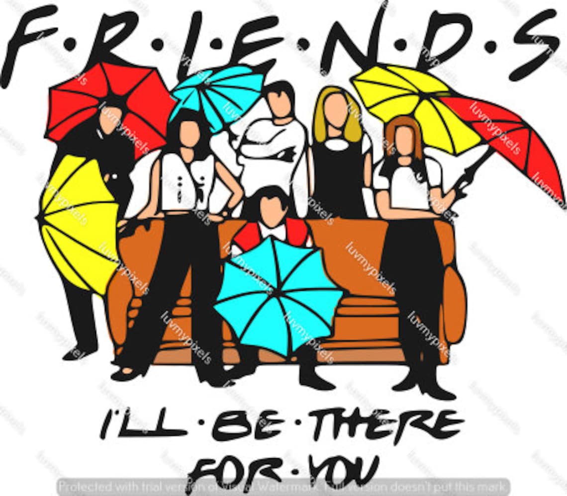 Friends TV clipart SVG PNG Sublimation invitations Etsy