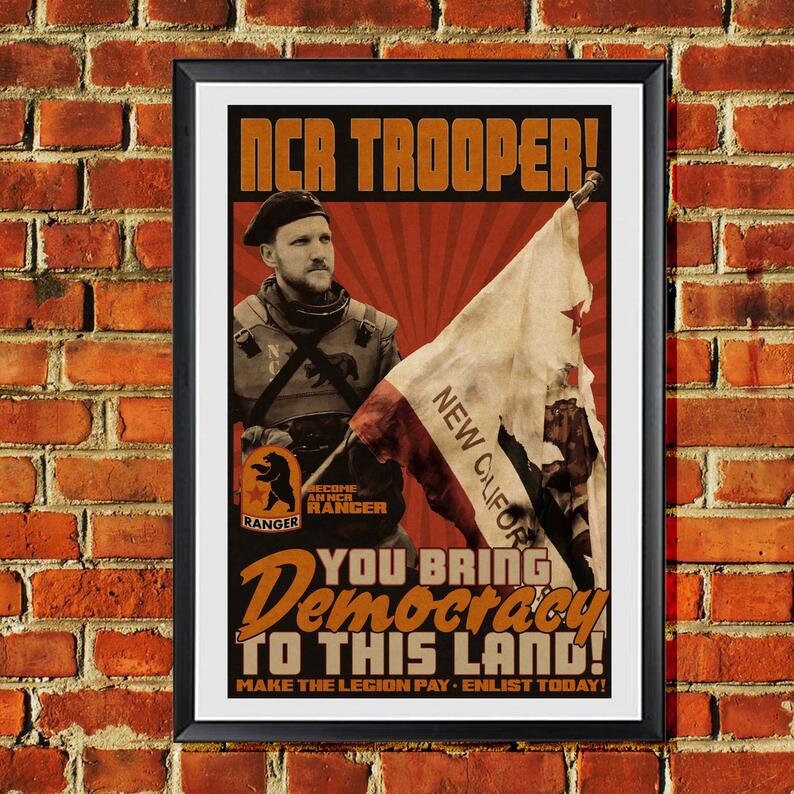 New California Republic NCR TROOPER Propaganda Print 11x17 | Etsy