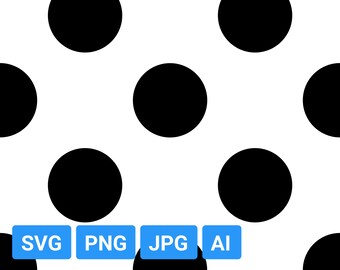 Seamless dots pattern SVG, vector pattern, circles, small, spots, fashion pattern, instant download digital pattern svg, png, ai, jpg