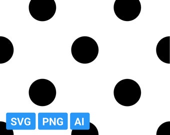Dots pattern SVG, dot pattern, circle, instant download digital pattern svg, png, ai