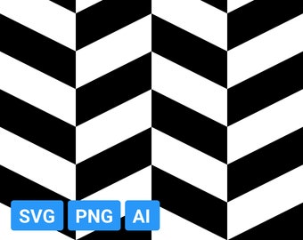 Geometric Chevron Pattern: Abstract SVG, PNG, AI (Digital Download)