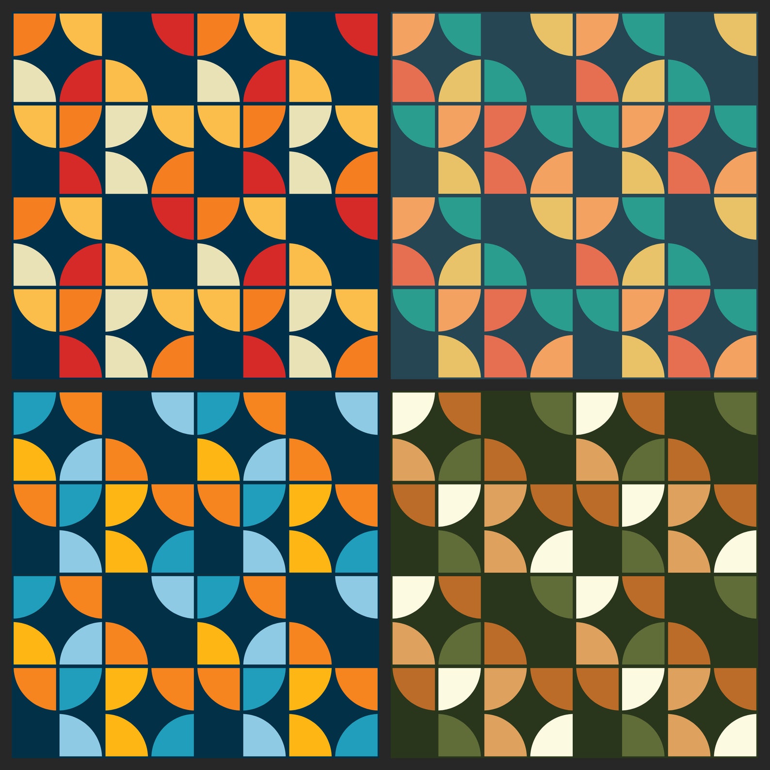 Vector Seamless Patterns SVG Bundle Abstract Color Pattern - Etsy