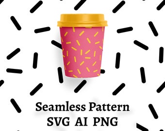 Seamless Sprinkle Pattern: Party Background Vector (SVG, PNG, AI)