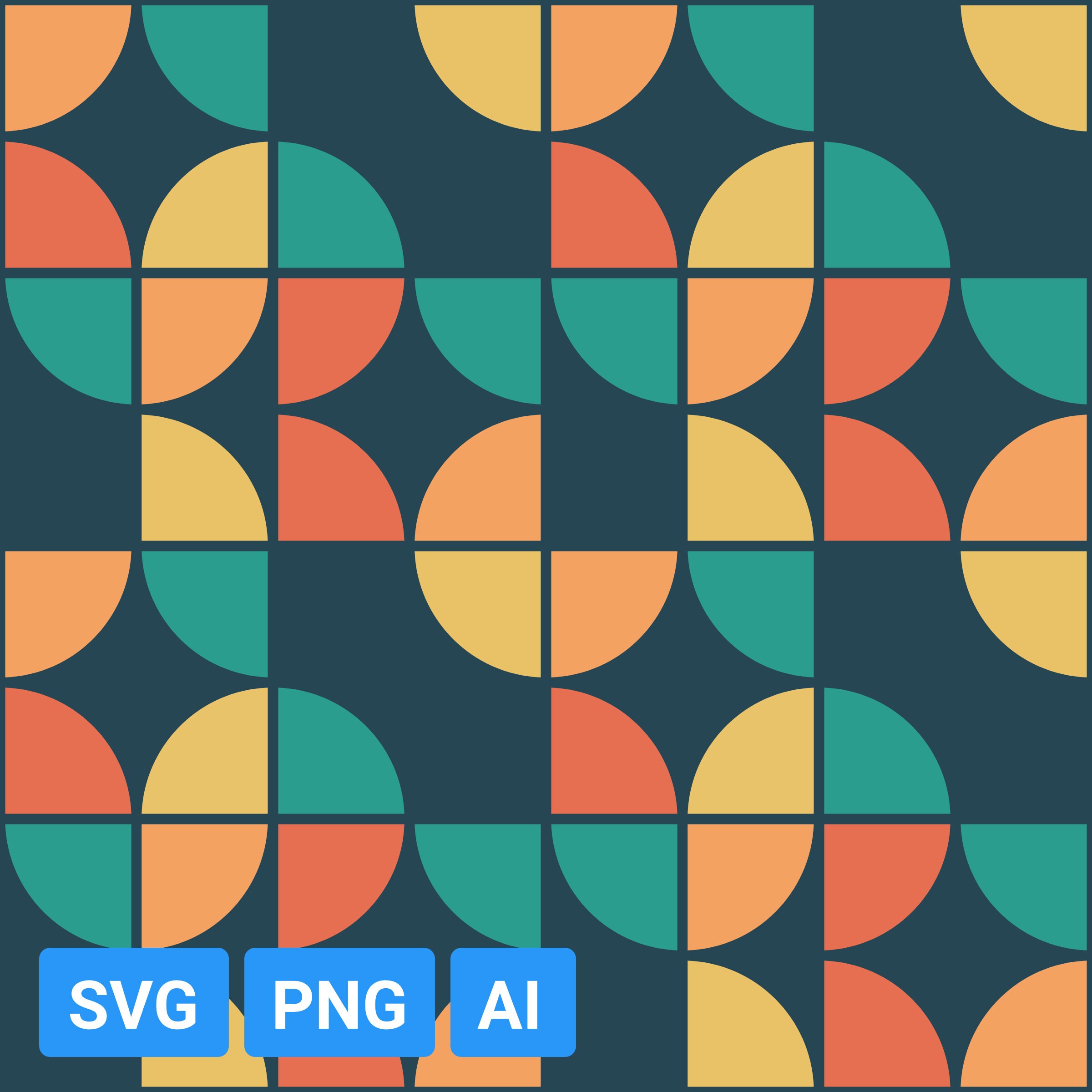 Vector Seamless Patterns SVG Bundle abstract color pattern | Etsy