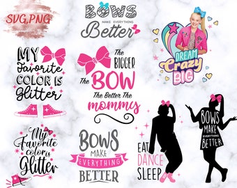 Wall Hangings JoJo Siwa Cricut Silhouette SVG PNG Files Vinyl Printable