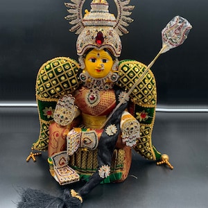 Varalakshmi Ammavaru/ Puja Idol/ Lakshmi Devi Idol/ Decoration/ Navarathri Decoration/ Durga Devi/ Goddess Lakshmi
