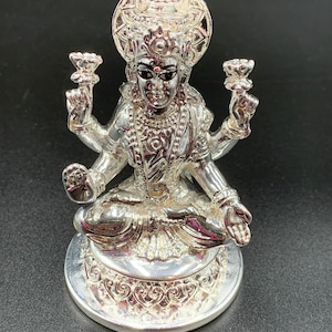 Silver Lakshmi Idol/ Goddess Lakshmi/ Puja Idol/ Wedding Gifts/ Lakshmi Idol/ Return Gifts