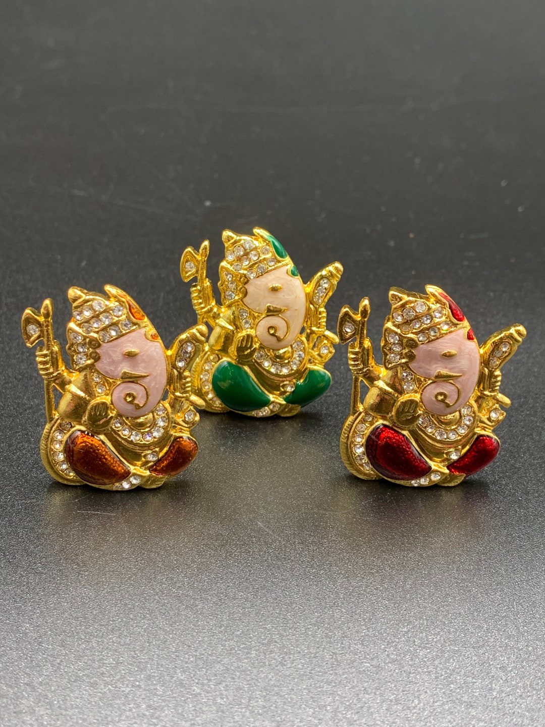 Enamel Paint Idol/ Ganesh Idols/ Lord Vinayaka/ Car Idol Etsy